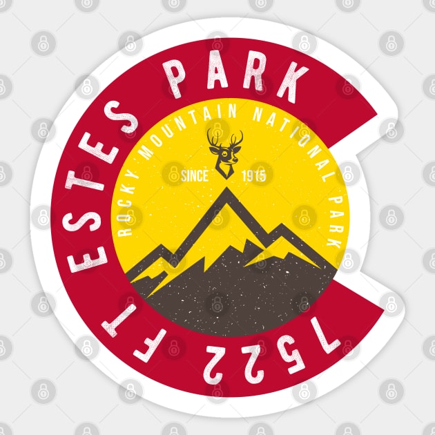 Estes Park Colorado Rocky Mountain National Sticker by PlusAdore